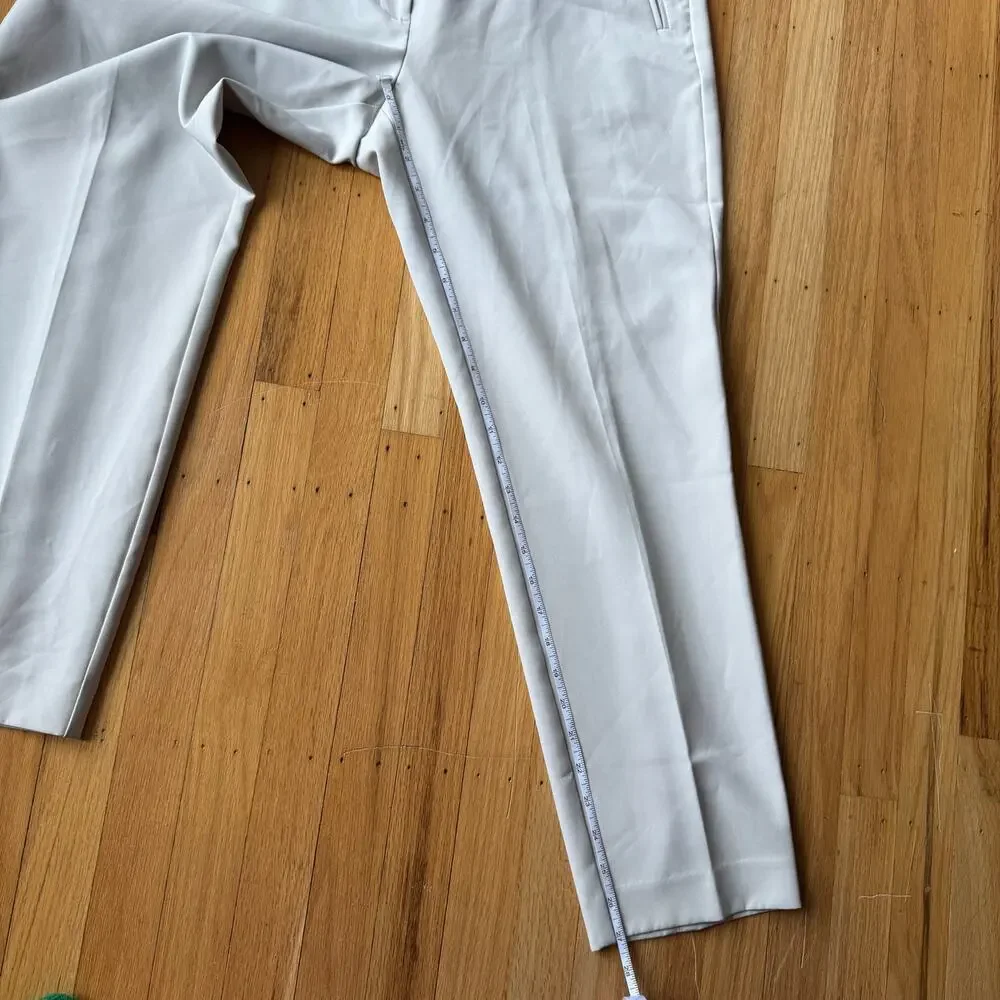 Adrianna Papell Ivory Cream Straight Leg Trousers Pants Size 14 Office Career - Picture 6 of 10